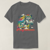 Rainbow Unicornプログラマ Tシャツ (デザイン正面)