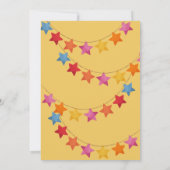 Rainbow Unicorn, Balloons & Banner Birthday Party 招待状 (裏面)