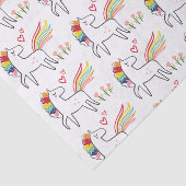 Rainbow Unicorn Birthday Custom Name 薄葉紙 (詳細)