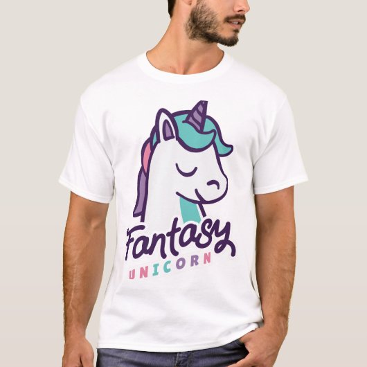RAINBOW UNICORN dabbingカラフル誕生日プレゼント Tシャツ (正面)