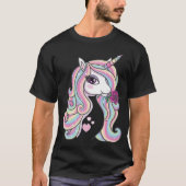 Rainbow Unicorn geek  Tシャツ (正面)