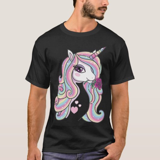 Rainbow Unicorn geek  Tシャツ (正面)