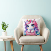 Rainbow Unicorn Hugging Pillow クッション (椅子)
