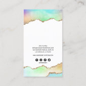 Rainbow Unicorn Makeup Lashes 名刺 (裏面)