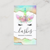 Rainbow Unicorn Makeup Lashes 名刺 (正面)