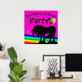 Rainbow Unicorn Party ポスター (ホームオフィス)