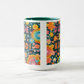 Rainbow Unique Dude Be Kind Inspirivity Kindness マグカップ (中央)