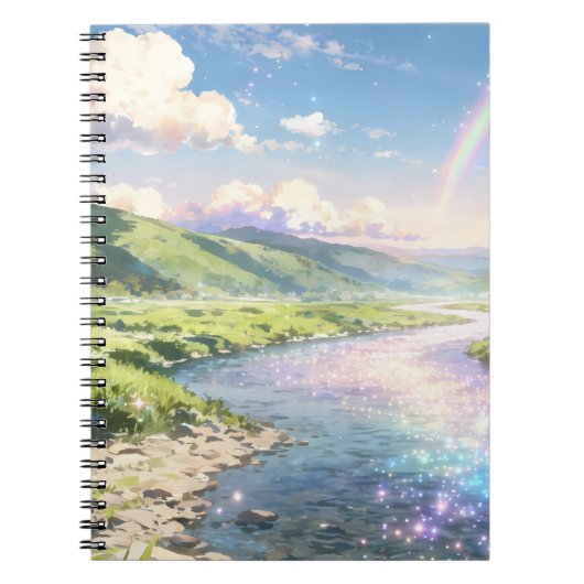 Rainbow Valley Spiral Notebook ノートブック (正面)