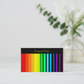 Rainbow Vector Stripes、Companyの会社名 名刺 (スタンド正面)