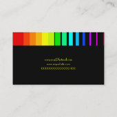 Rainbow Vector Stripes、Companyの会社名 名刺 (裏面)