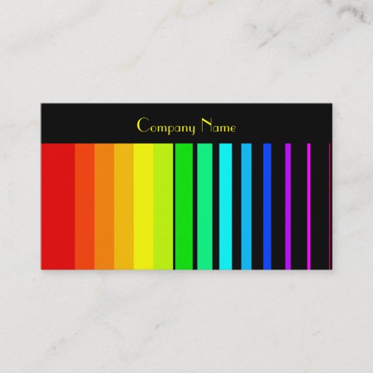 Rainbow Vector Stripes、Companyの会社名 名刺 (正面)