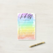 Rainbow Water Color Washチェックボックスをオンにして一覧を表示 ポストイット (デスク上)