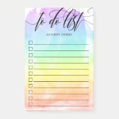 Rainbow Water Color Washチェックボックスをオンにして一覧を表示 ポストイット (正面)