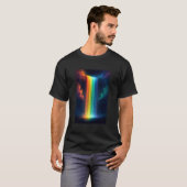 Rainbow Waterfall at Night Fantasy Landscape Dream Tシャツ (正面フル)