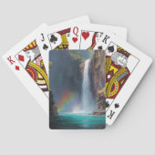 Rainbow Waterfall Fantasy Scene Playing Cards トランプ (裏面)