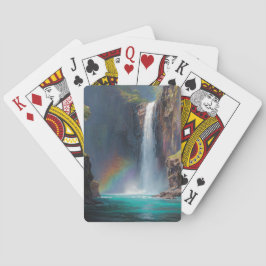 Rainbow Waterfall Fantasy Scene Playing Cards トランプ