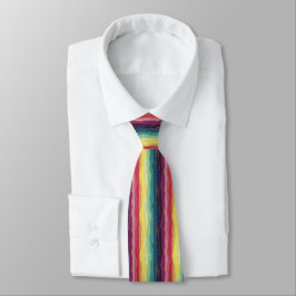 Rainbow Wavy Stripe Pride ネクタイ