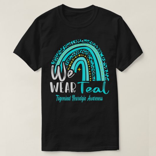 Rainbow We Wear Trigeminal Neuralgia Awareness Tシャツ (デザイン正面)
