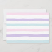 Rainbow with Your Photo誕生日 招待状 (裏面)