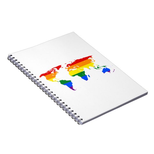 Rainbow world Map ノートブック (右側)