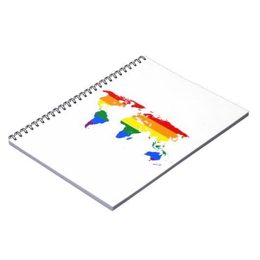 Rainbow world Map ノートブック (左側)