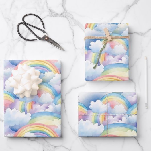 Rainbow Wrapping Paper ラッピングペーパーシート (正面)
