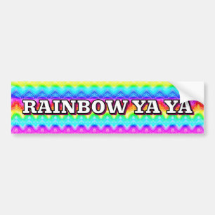 RAINBOW YA YA バンパーステッカー