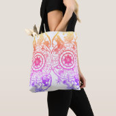 Rainbow Zodiac Astrological Signs  on a Tote Bag トートバッグ (クローズアップ)