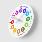 rainbowatch Lernuhr K12-AU-EU ラウンド壁時計 (傾斜)