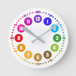 rainbowatch Lernuhr K12-AU-EU ラウンド壁時計