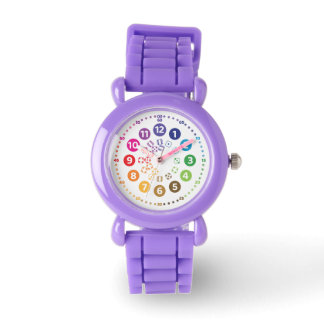 rainbowatch Lernuhr Schulkinder mit Würfel-Design 腕時計