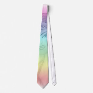 Rainbowedのフラッパーの女の子 ネクタイ