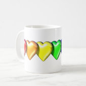 RainbowHearts コーヒーマグカップ (正面左)