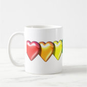 RainbowHearts コーヒーマグカップ (左)