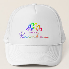 RainbowHearts トラック運転手用ハット キャップ