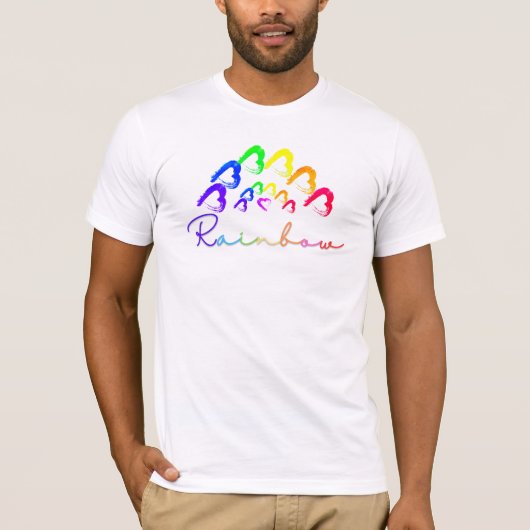 RainbowHearts T-shirt Tシャツ (正面)