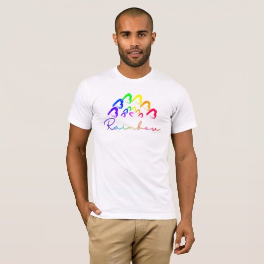 RainbowHearts T-shirt Tシャツ (正面フル)