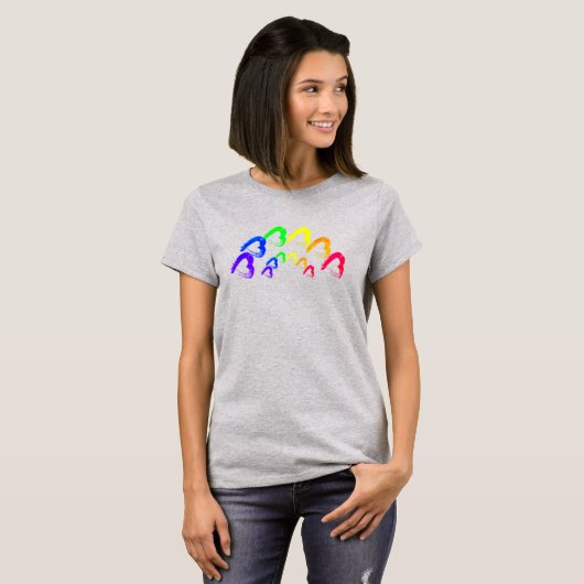 RainbowHearts  Tri-Blend Shirt Tシャツ (正面フル)
