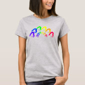 RainbowHearts  Tri-Blend Shirt Tシャツ (正面)