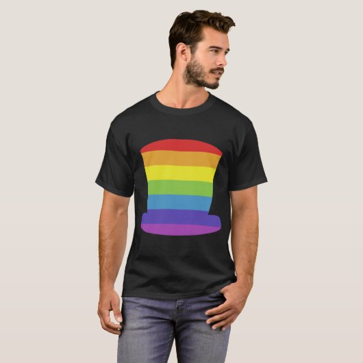 Rainbowophat Single Print retro Tシャツ (正面フル)