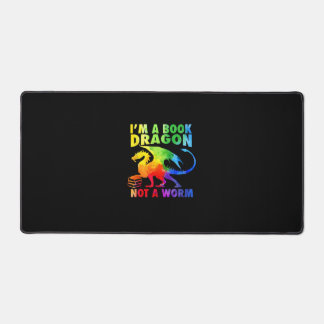 Rainbows私は本ドラゴンではなくワームLGBTゲイPr デスクマット