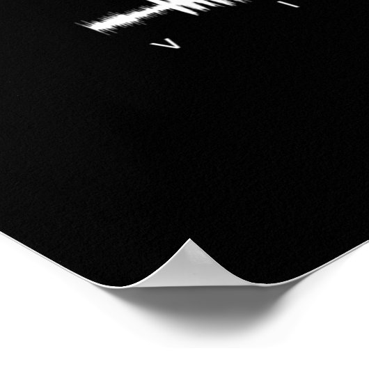 Rainbows Soundwave Art ポスター (角)