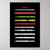 Rainbows Soundwave Art ポスター (正面)