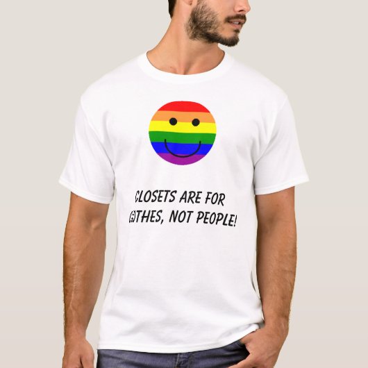 rainbowsmiley、戸棚は衣服peoではなくのため…です tシャツ (正面)