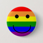 rainbowsmiley 缶バッジ (正面)