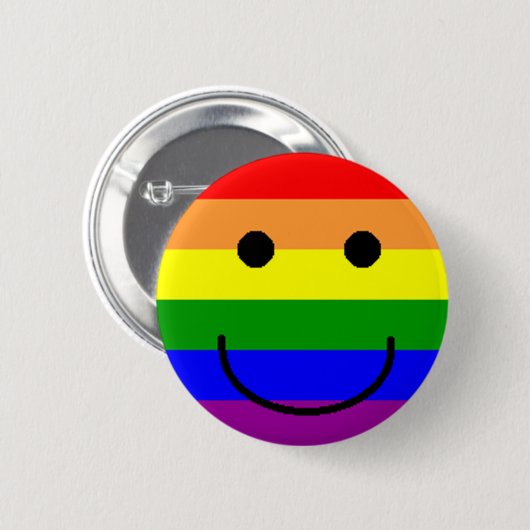 rainbowsmiley 缶バッジ (正面&裏面)