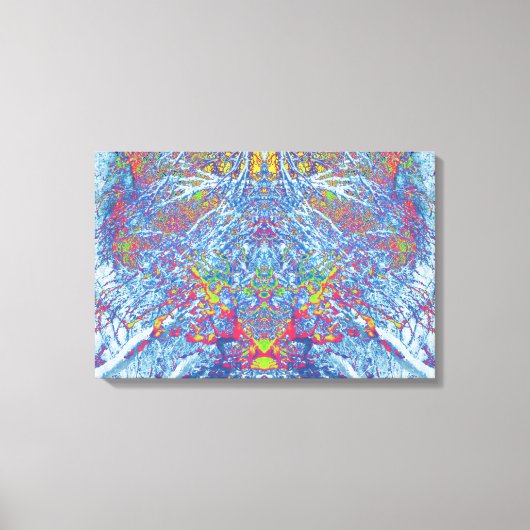 RainbowSnow©アートバイカラーハーモニー キャンバスプリント (正面)