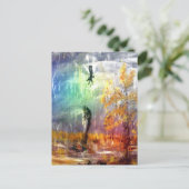 「Raincancer」縦型はがき ポストカード (スタンド正面)