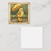 Raindrop Revelry:祝おもしろいシック付き ノートカード (正面/裏面)