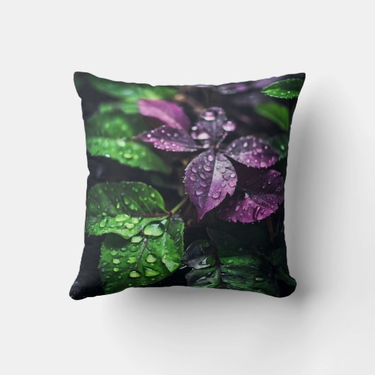 "Raindrop Symphony: 鮮やか離れ" クッション (裏面)